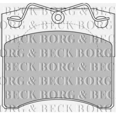 BBP1572 BORG & BECK Комплект тормозных колодок, дисковый тормоз