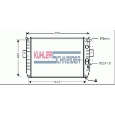 4104001 KUHLER SCHNEIDER Радиатор, охлаждение двигател