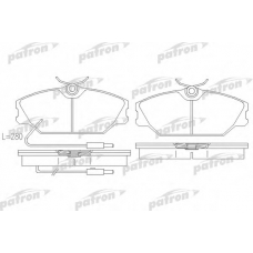 PBP406 PATRON Комплект тормозных колодок, дисковый тормоз