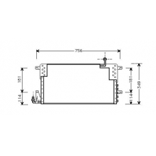 VW5161 AVA Конденсатор, кондиционер