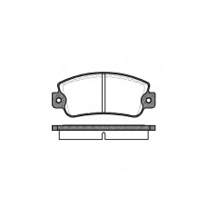 P1253.20 WOKING Комплект тормозных колодок, дисковый тормоз