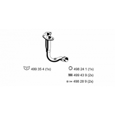 311434 ERNST Труба выхлопного газа
