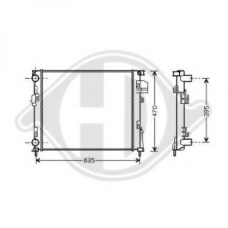 8449506 DIEDERICHS Радиатор, охлаждение двигателя