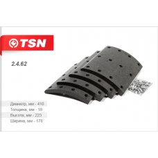 2.4.62 TSN Накладка барабанного тормоза