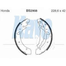 BS-2908 KAVO PARTS Комплект тормозных колодок