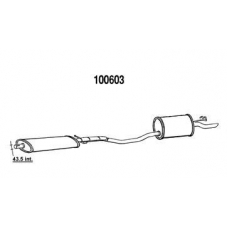 394310060300 MAGNETI MARELLI Выпускной трубопровод