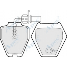 PAD1179 APEC Комплект тормозных колодок, дисковый тормоз