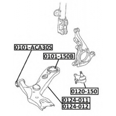 0101-150B ASVA Подвеска, рычаг независимой подвески колеса