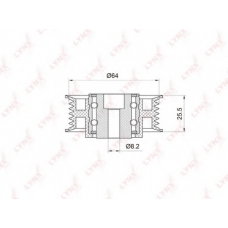 PB-7016 LYNX Ролик руч.ремня mercedes w210/