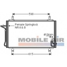 13005329 VAN WEZEL Конденсатор, кондиционер