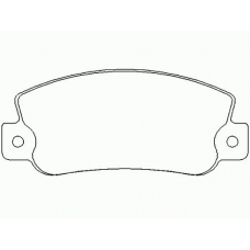 MDB1962 MINTEX Комплект тормозных колодок, дисковый тормоз