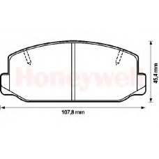 572192B BENDIX Комплект тормозных колодок, дисковый тормоз