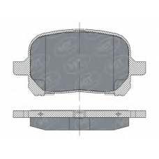 SP 274 PR SCT Комплект тормозных колодок, дисковый тормоз