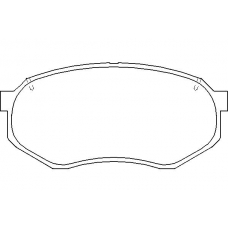 MDB2819 MINTEX Комплект тормозных колодок, дисковый тормоз