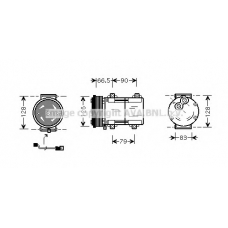 FDAK276 AVA Компрессор, кондиционер