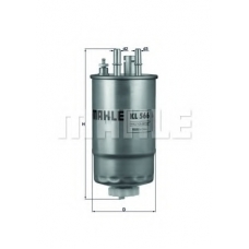 KL 566 MAHLE Топливный фильтр