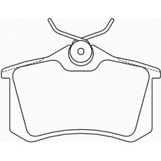 MDB2820 MINTEX Комплект тормозных колодок, дисковый тормоз