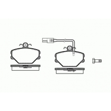 0264.12 REMSA Комплект тормозных колодок, дисковый тормоз
