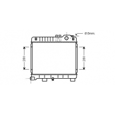 BW2027 AVA Радиатор, охлаждение двигателя
