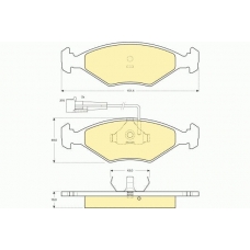 6113472 GIRLING Комплект тормозных колодок, дисковый тормоз