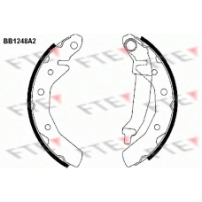 BB1248A2 FTE Комплект тормозных колодок