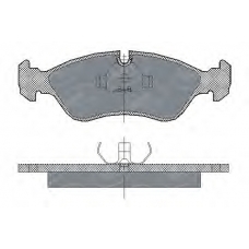 SP 122 PR SCT Комплект тормозных колодок, дисковый тормоз
