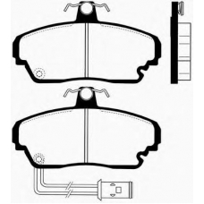 J PA-428AF JAPANPARTS Комплект тормозных колодок, дисковый тормоз