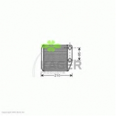 32-0147 KAGER Теплообменник, отопление салона