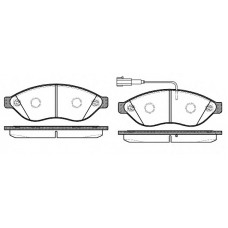 P13373.12 WOKING Комплект тормозных колодок, дисковый тормоз