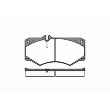 0047.30 REMSA Комплект тормозных колодок, дисковый тормоз