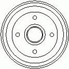 7D0154 KAWE Тормозной барабан