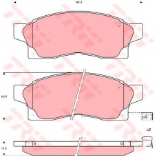 GDB1062 TRW Комплект тормозных колодок, дисковый тормоз