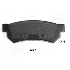 PP-W07AF JAPANPARTS Комплект тормозных колодок, дисковый тормоз