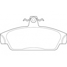 WBP21518A WAGNER LOCKHEED Комплект тормозных колодок, дисковый тормоз