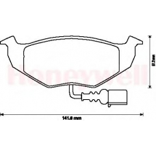 573111B BENDIX Комплект тормозных колодок, дисковый тормоз