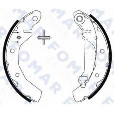 FO 0709 FOMAR ROULUNDS Комплект тормозных колодок