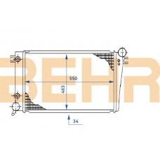 2109055 BEHR Radiator