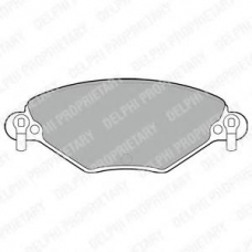 LP1654 DELPHI Комплект тормозных колодок, дисковый тормоз