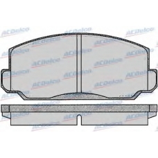 AC058183D AC Delco Комплект тормозных колодок, дисковый тормоз