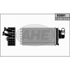 93091 AHE Теплообменник, отопление салона