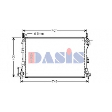 152012N AKS DASIS Радиатор, охлаждение двигателя