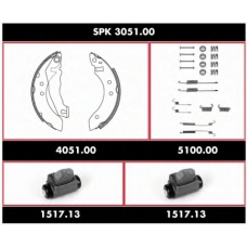 SPK 3051.00 REMSA Комплект тормозов, барабанный тормозной механизм