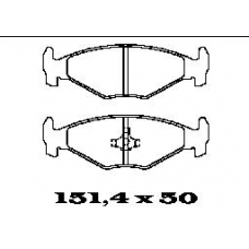 BL1261A1 FTE Комплект тормозных колодок, дисковый тормоз