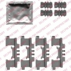 LX0547 DELPHI Комплектующие, колодки дискового тормоза