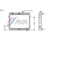 ME2123 AVA Радиатор, охлаждение двигателя
