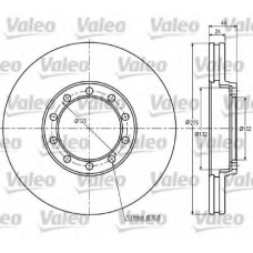 187019 VALEO Тормозной диск