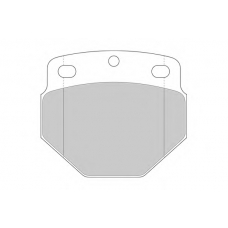 1109 SIMER Комплект тормозных колодок, дисковый тормоз