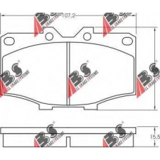 36462 ABS Комплект тормозных колодок, дисковый тормоз