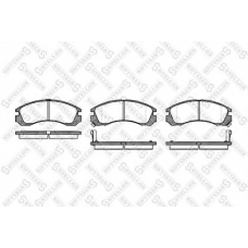 365 002-SX STELLOX Комплект тормозных колодок, дисковый тормоз