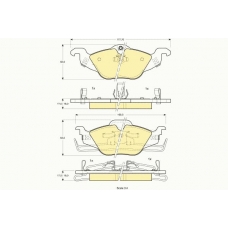 6113512 GIRLING Комплект тормозных колодок, дисковый тормоз